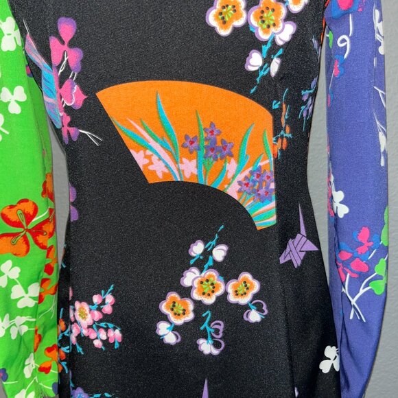 VERSACE for H&M Limited Edition Silk Japanese Origami Design Mini Dress NWOT - 8 - Picture 3 of 15